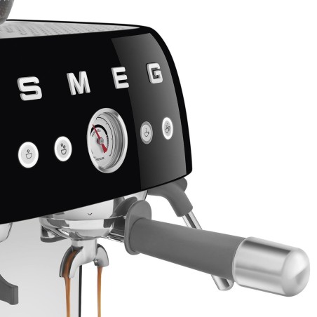 Smeg 50s Style EGF03BLEU Coffee Machine - Classic Black Elegance for Perfect Brews